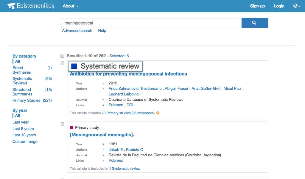Systematic reviews