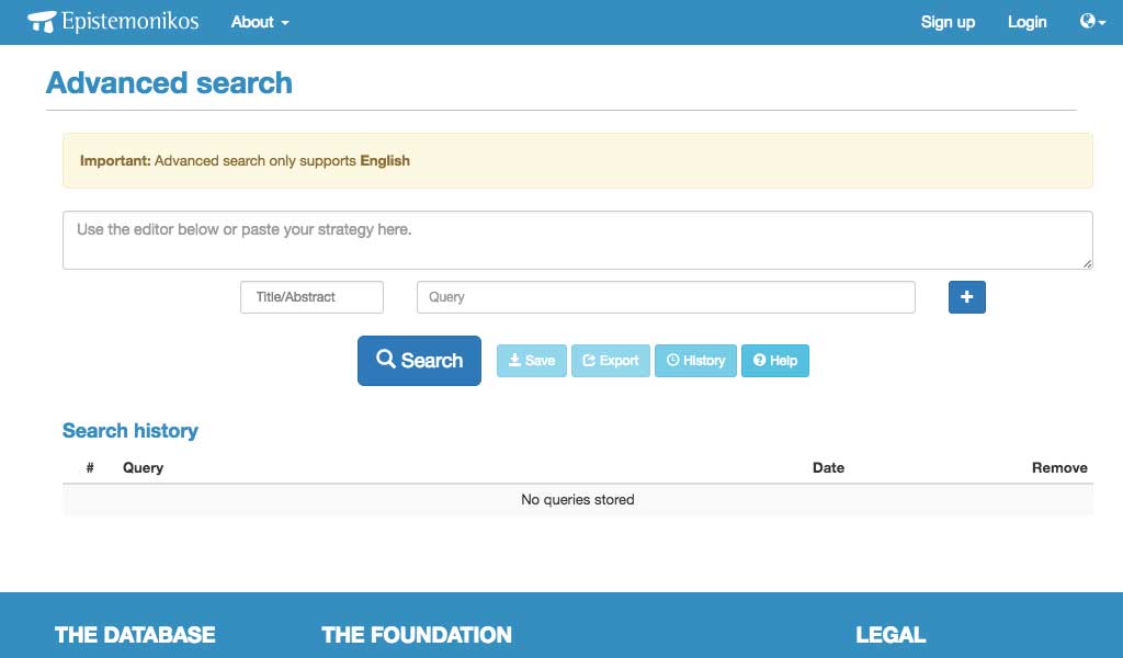 Advanced search